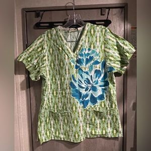 Size small scrub top